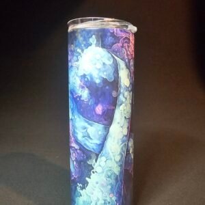 20 oz Glow Green Tumbler – Suicide Prevention Awareness Ribbon