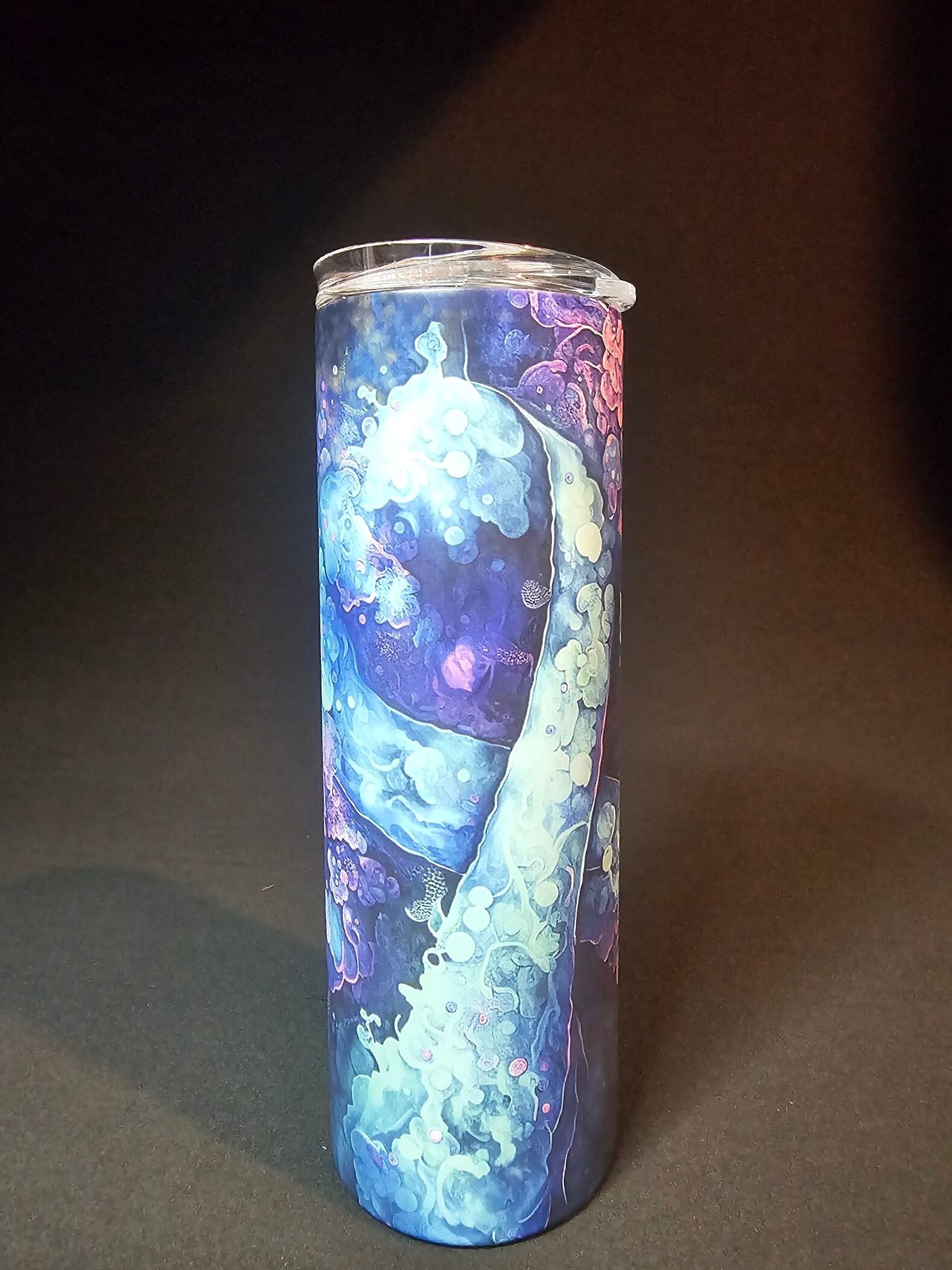 20 oz Glow Green Tumbler – Suicide Prevention Awareness Ribbon