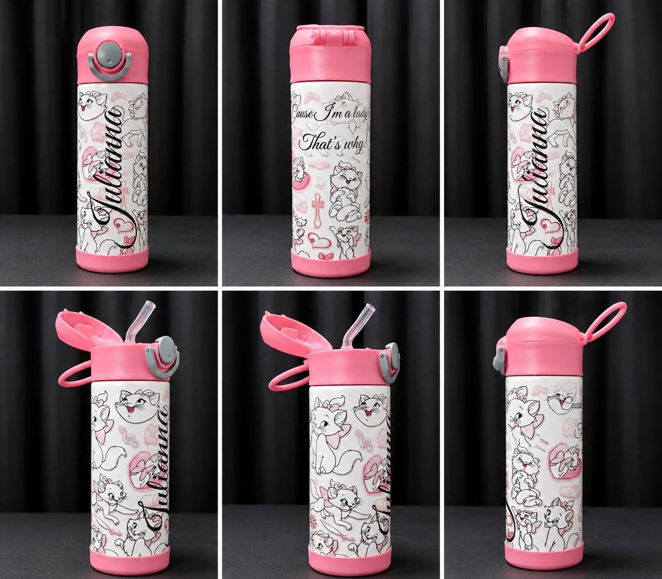 12 oz Kids Flip Straw Tumbler – Custom
