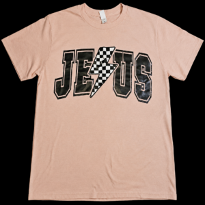 Jesus Checkered Lightning T-Shirt